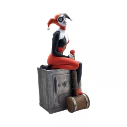 Tirelire décorative Harley Quinn sur coffre-fort DC Comics Plastoy Abysse Corp