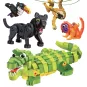 Bloco jeu de construction en mousse souple Les Animaux de la Forêt Tropicale