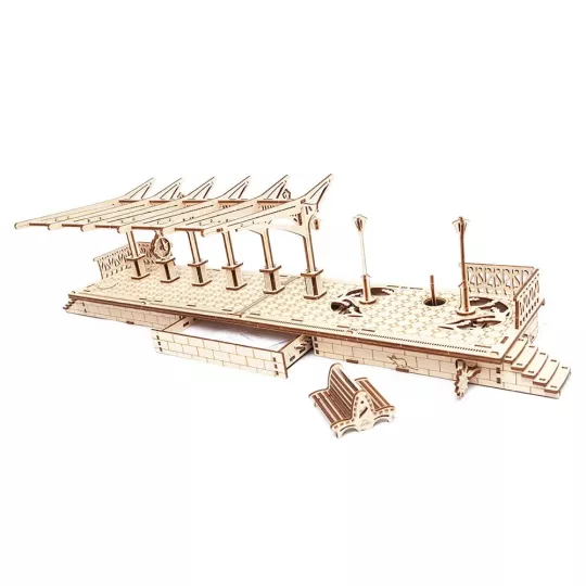 Boîte maquette puzzle Gare ferroviaire 196 pièces multilingue